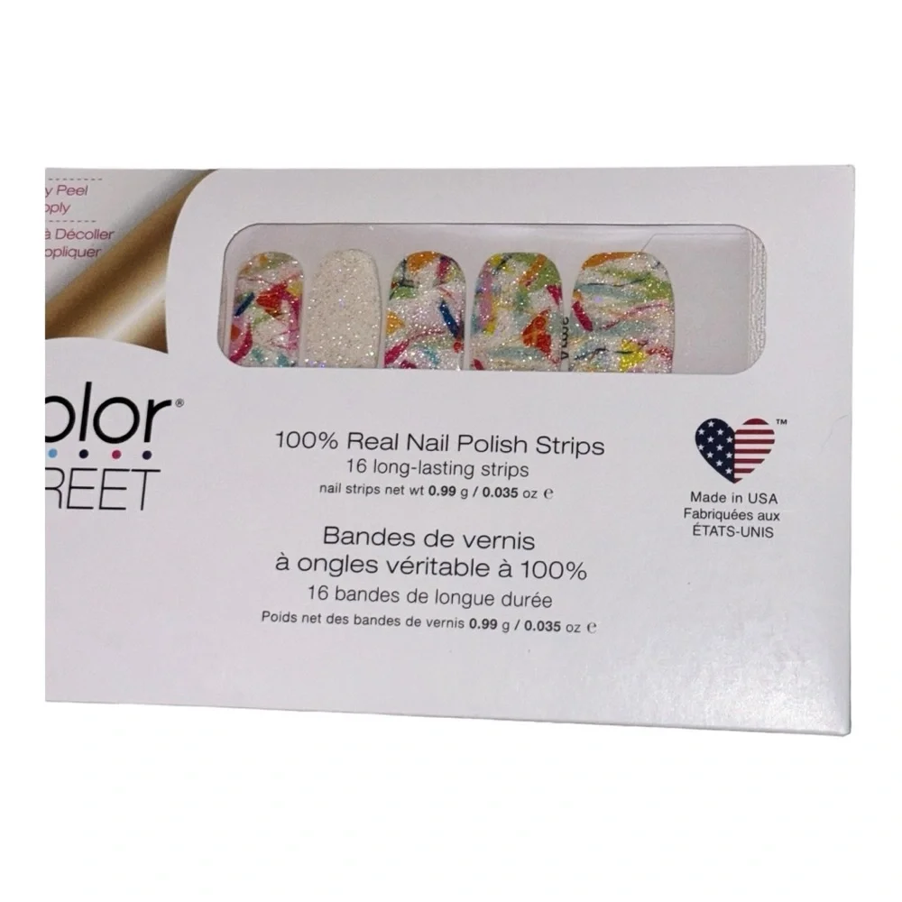 Color Street OPEN ARMS Adoption & Foster Awareness White Shimmer Multicolor - Picture 3 of 7